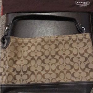 New coach signature canvas purse